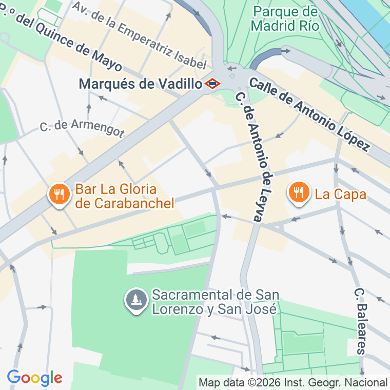 Código postal de Jacinto Verdaguer en Madrid