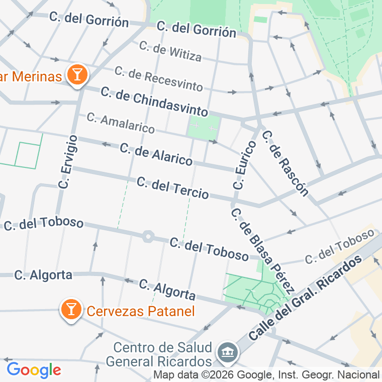 Código postal de Tercio en Madrid