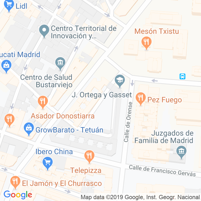Código Postal calle Angel Carbajo, plaza en Madrid