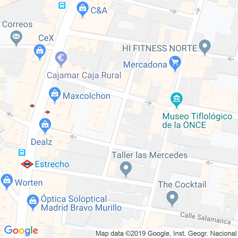 Código Postal calle Asuncion Castell en Madrid