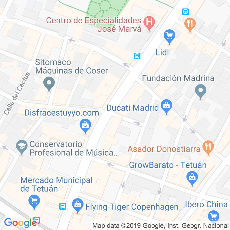 Código Postal calle Balsaminas en Madrid