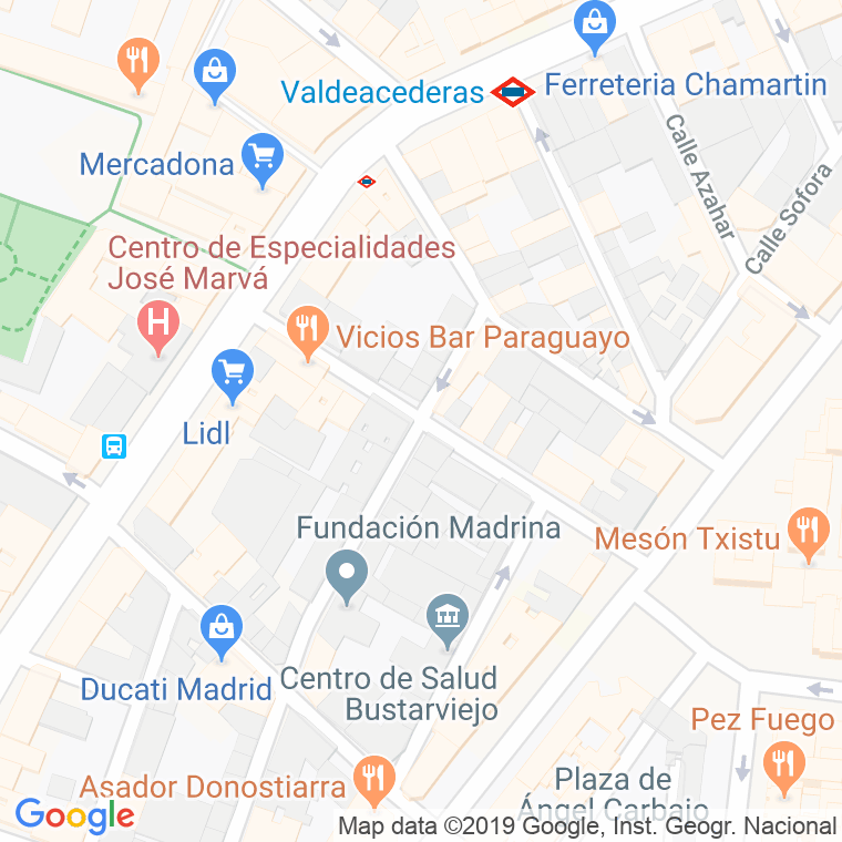 Código Postal calle Rosa De Silva en Madrid