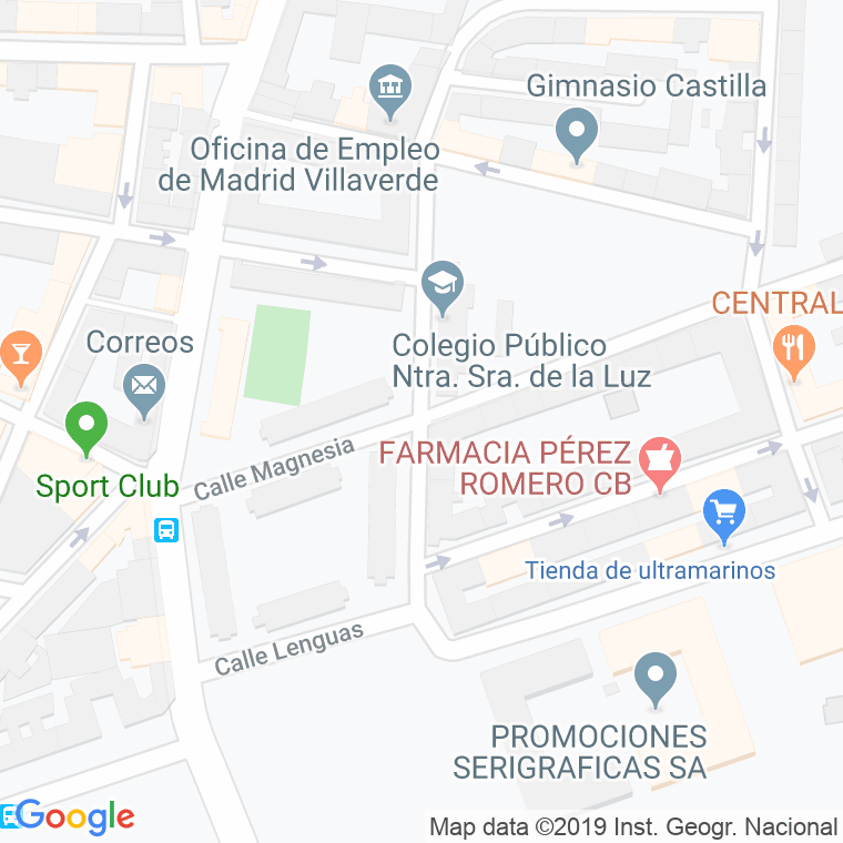 Código Postal calle Bismuto en Madrid