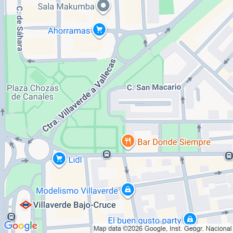 Código postal de Chozas de Canales, Plaza en Madrid