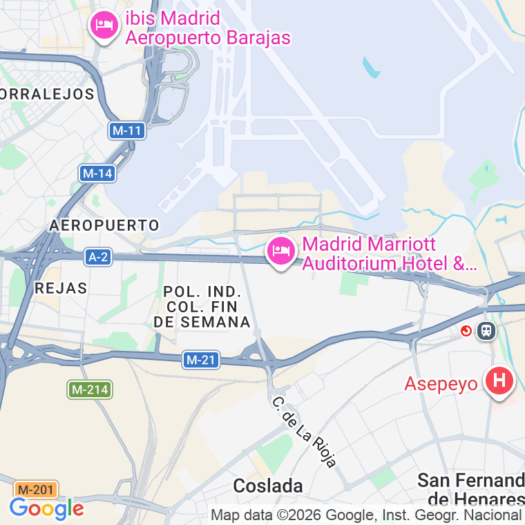Código postal de Aragon, Avenida en Madrid
