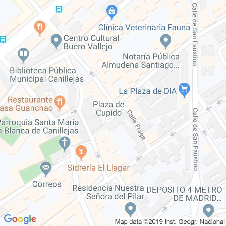 Código Postal calle Cupido, plaza en Madrid