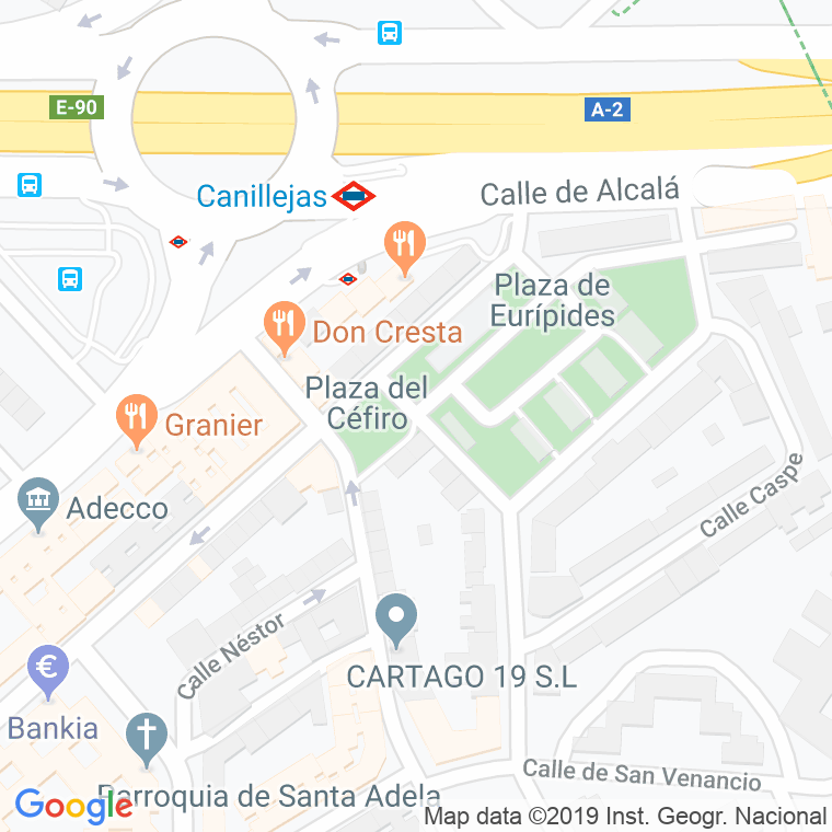 Código Postal calle Egea en Madrid
