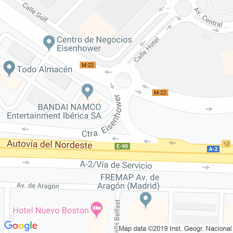 Código Postal calle Eisenhower, plaza en Madrid
