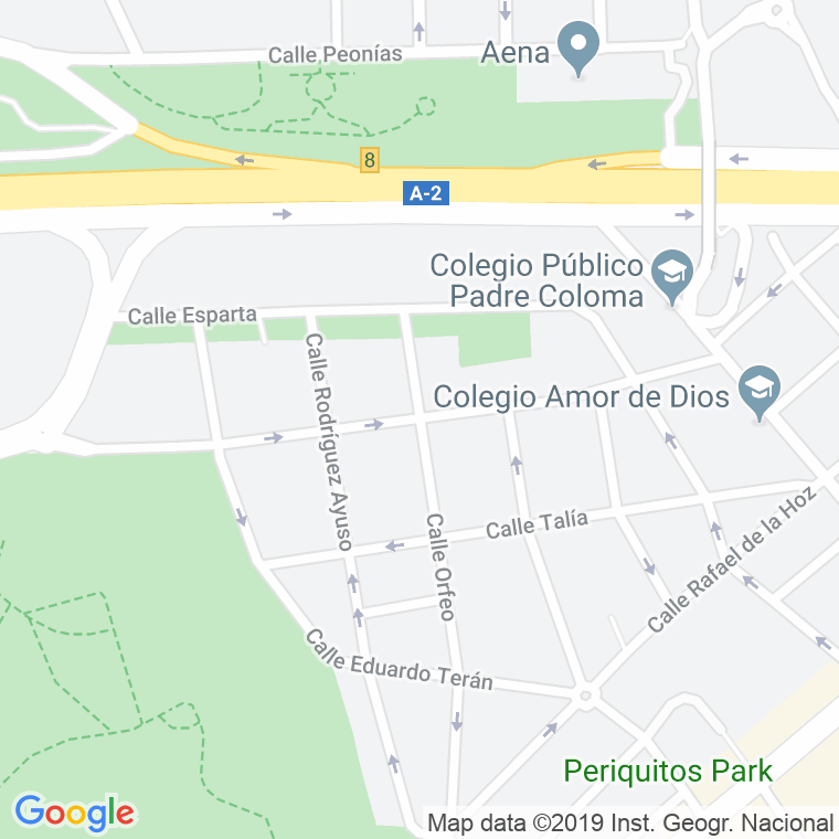 Código Postal calle Fernando Mijares en Madrid
