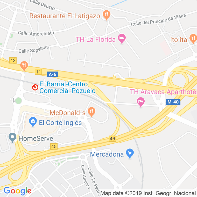 Código Postal calle Alsasua en Madrid