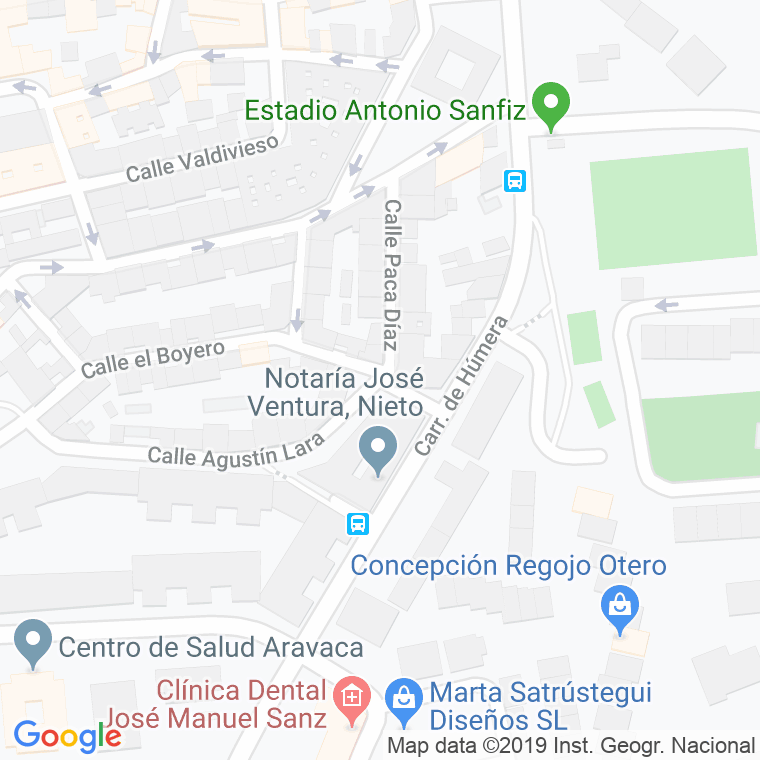 Código Postal calle Altozano en Madrid