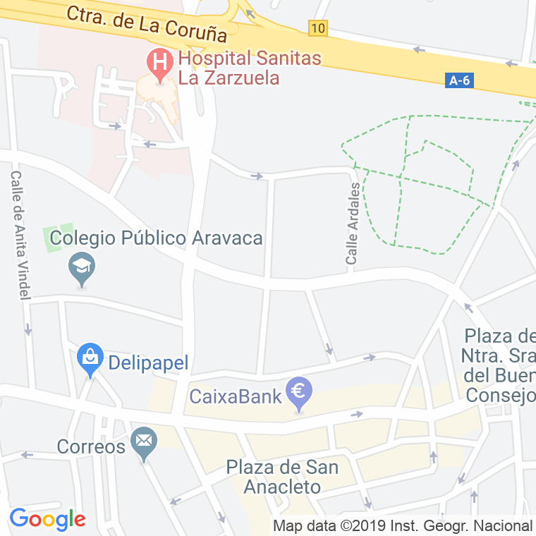 Código Postal calle Ardales en Madrid