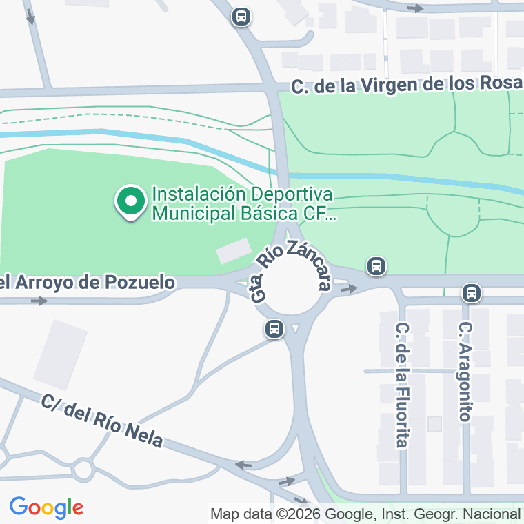 Código postal de Rio Zancara en Madrid