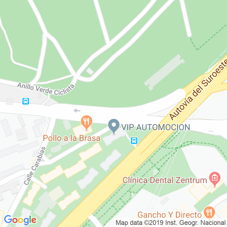 Código Postal calle Carabias en Madrid