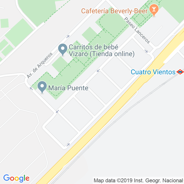 Código Postal calle Colonia Militar (Campamento) en Madrid
