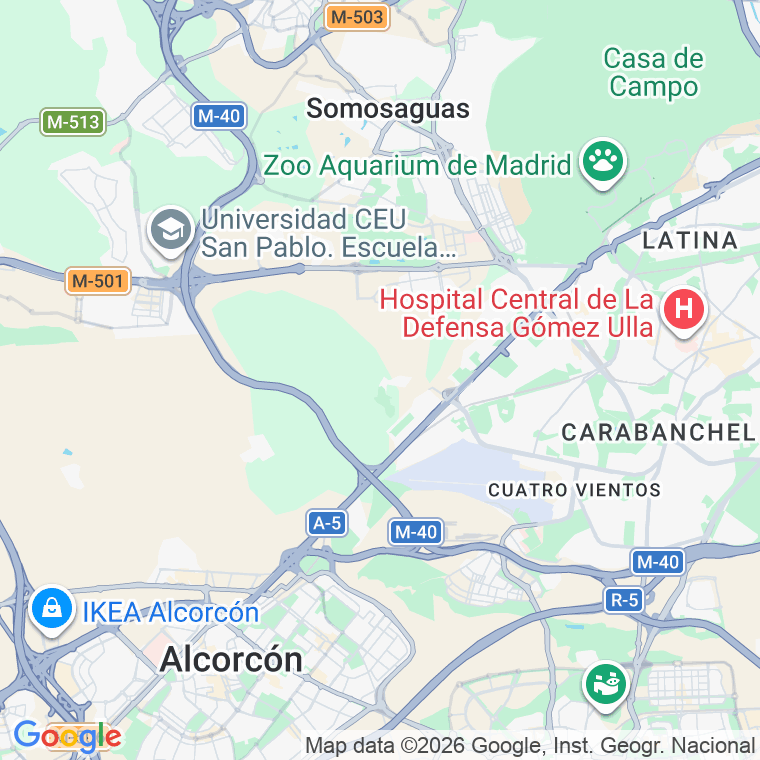 Código postal de Francisco Lezcano en Madrid
