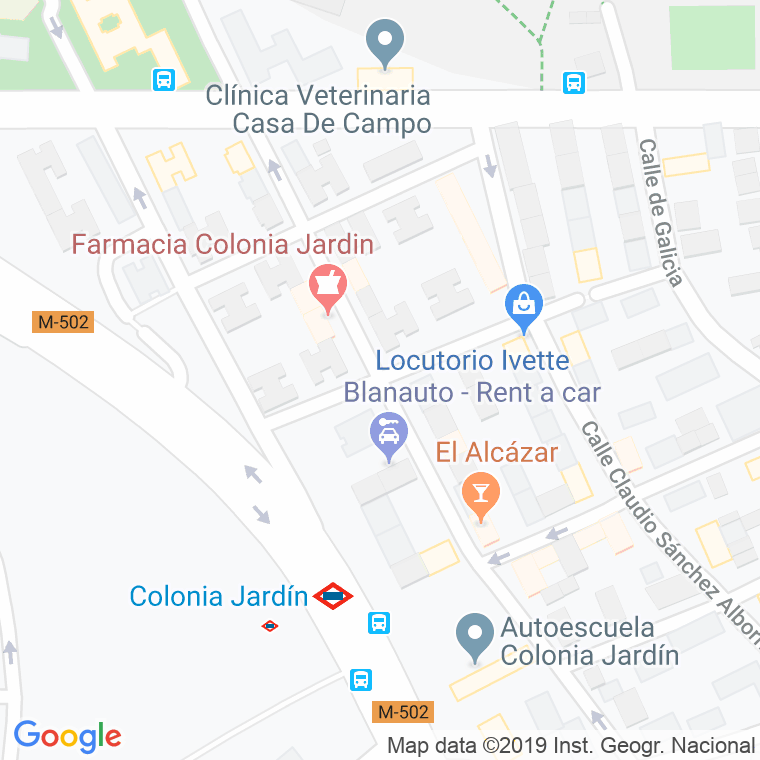 Código Postal calle Prado Alegre en Madrid
