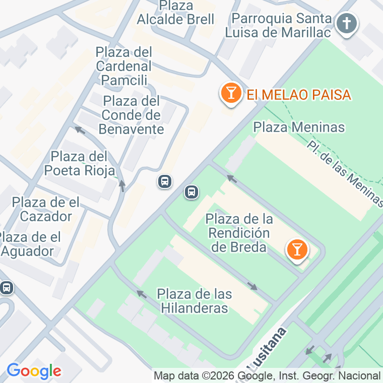 Código postal de Meninas, Plaza en Madrid