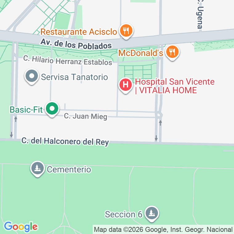 Código postal de Villalpando en Madrid