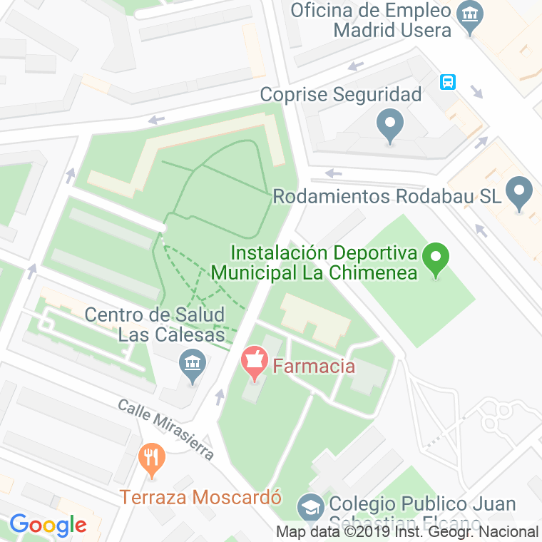 Código Postal calle Calesas en Madrid
