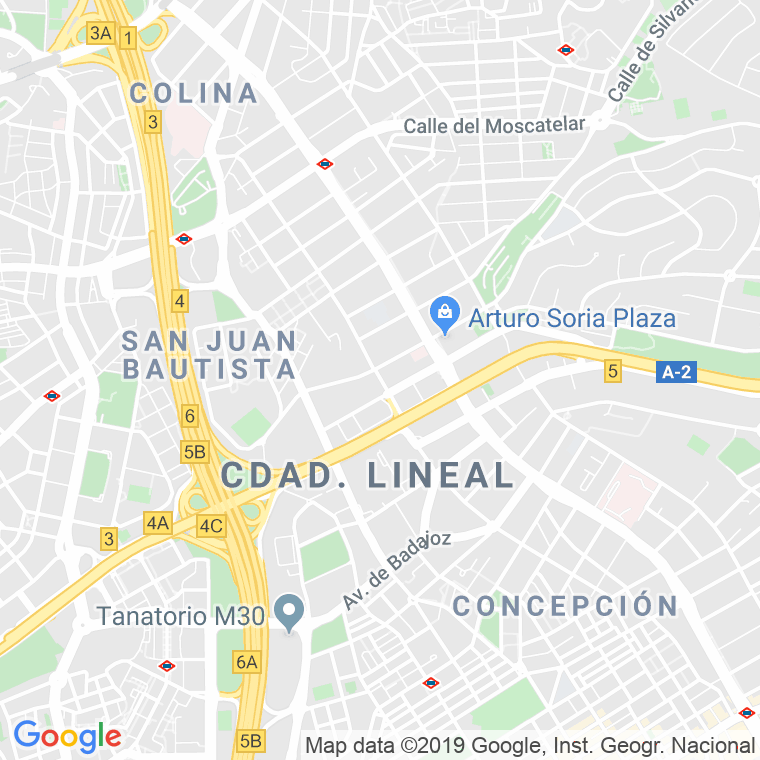 Código Postal calle Agastia   (Impares Del 1 Al 59)  (Pares Del 2 Al 56) en Madrid