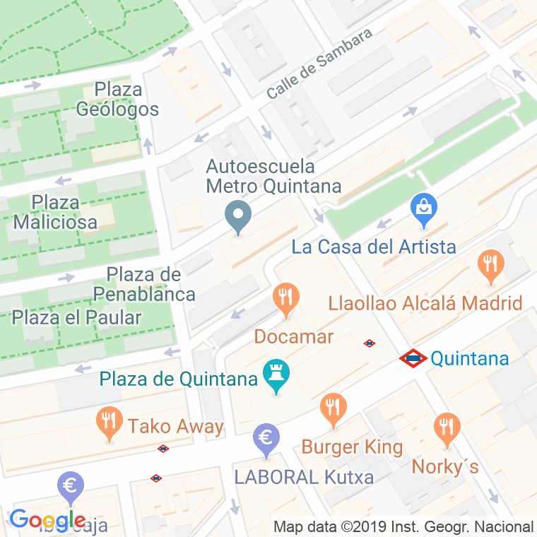 Código Postal calle Argentina (Ciudad Lineal) en Madrid