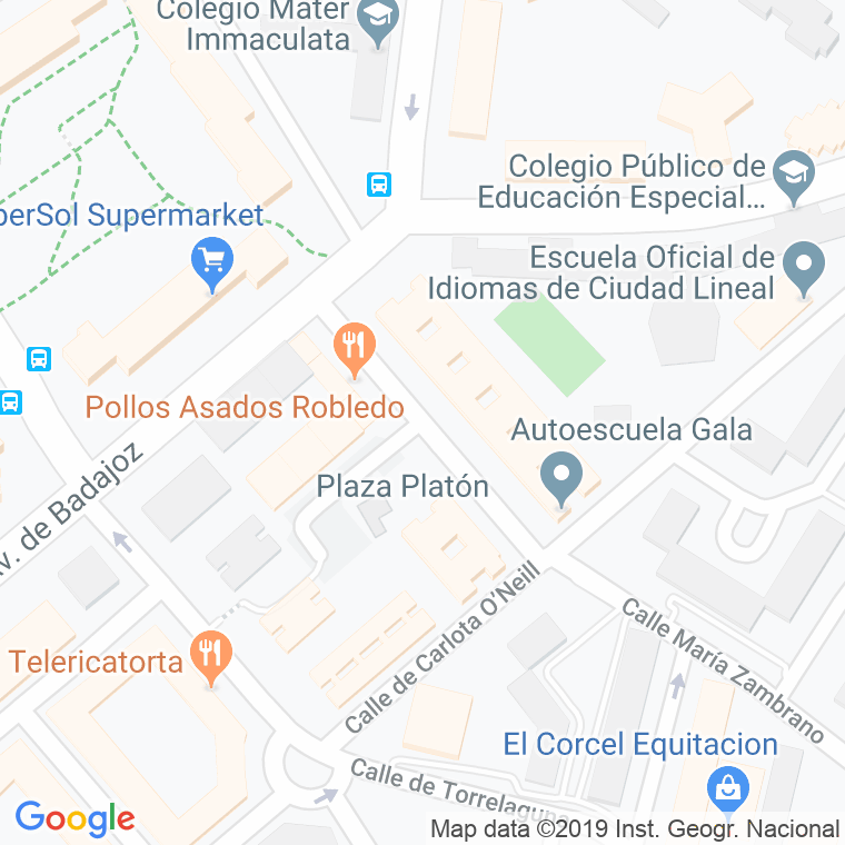 Código Postal calle Aristoteles en Madrid