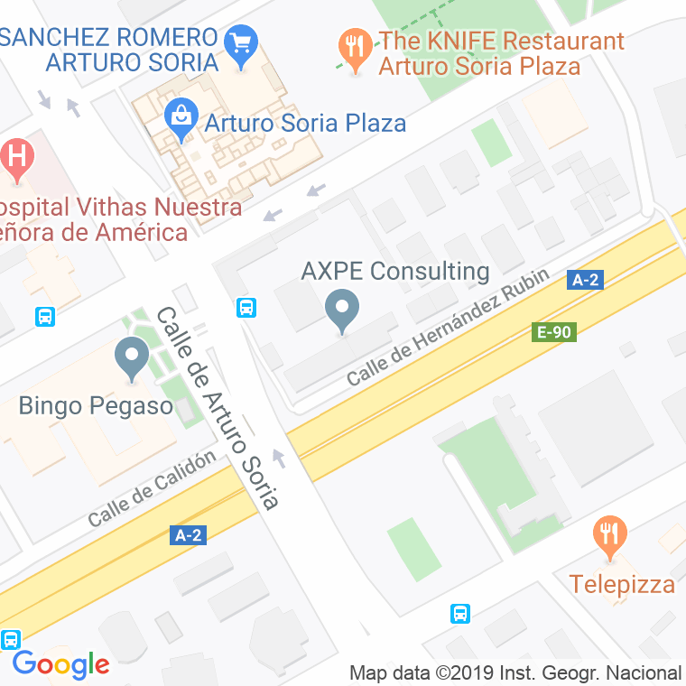 Código Postal calle Axpe en Madrid