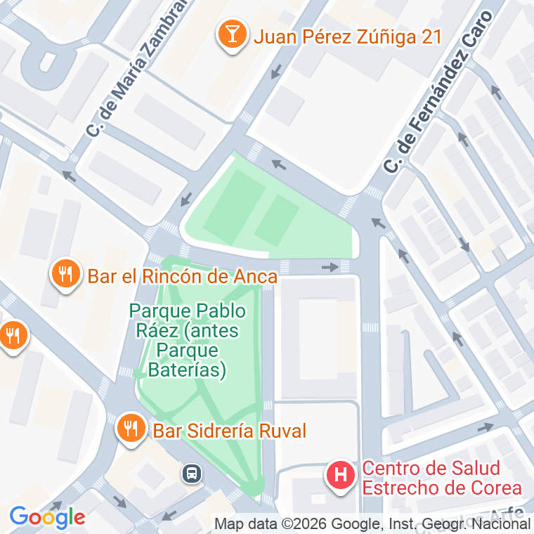 Código postal de Baterias en Madrid