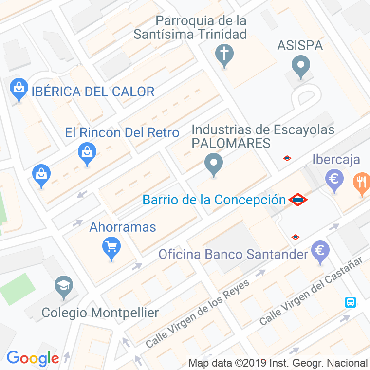 Código Postal calle Calero, De, costanilla en Madrid