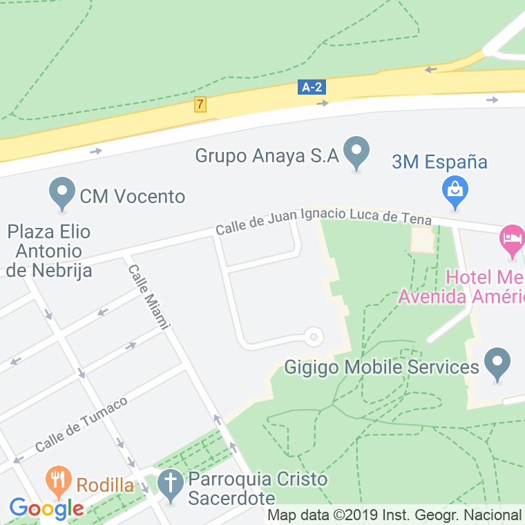 Código Postal calle Doña Juana I De Castilla en Madrid