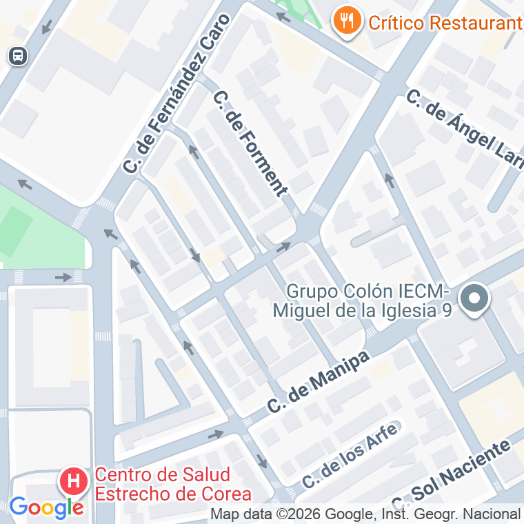 Código postal de Francisco Lujan en Madrid