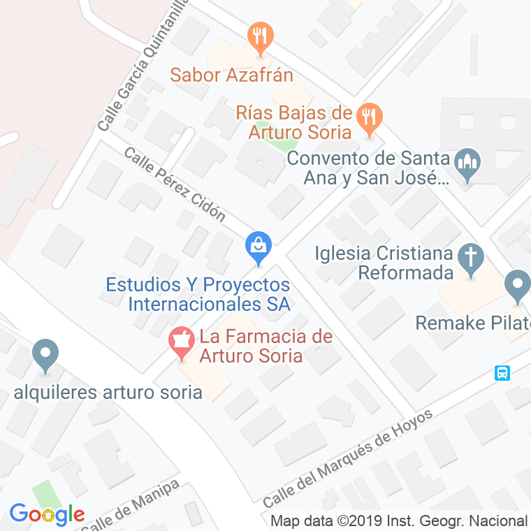 Código Postal calle Goitia en Madrid