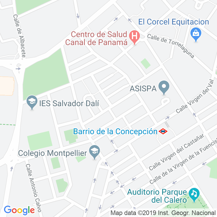 Código Postal calle Gonzalez Ruano, travesia en Madrid