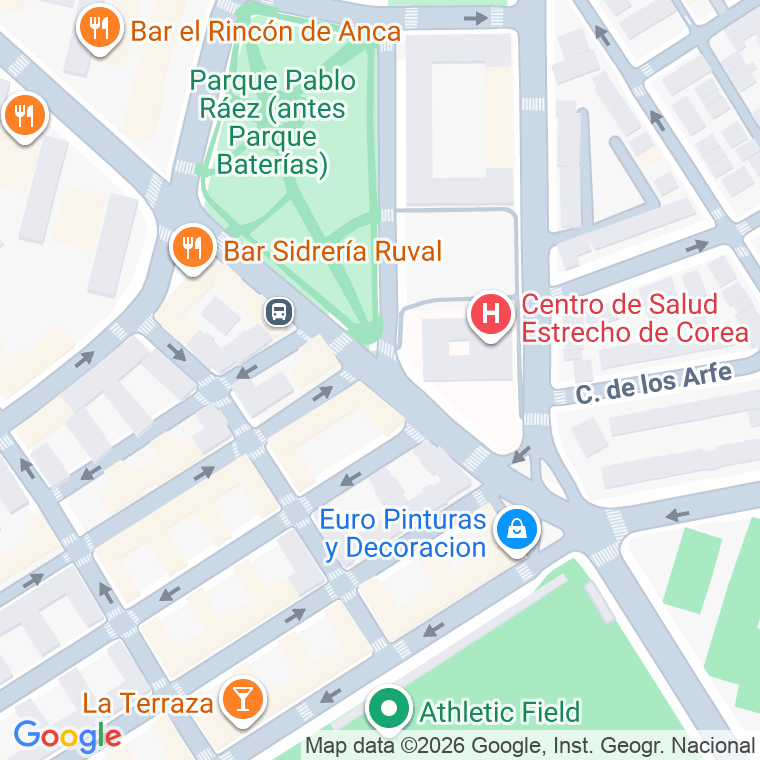 Código postal de Virgen de la Novena en Madrid