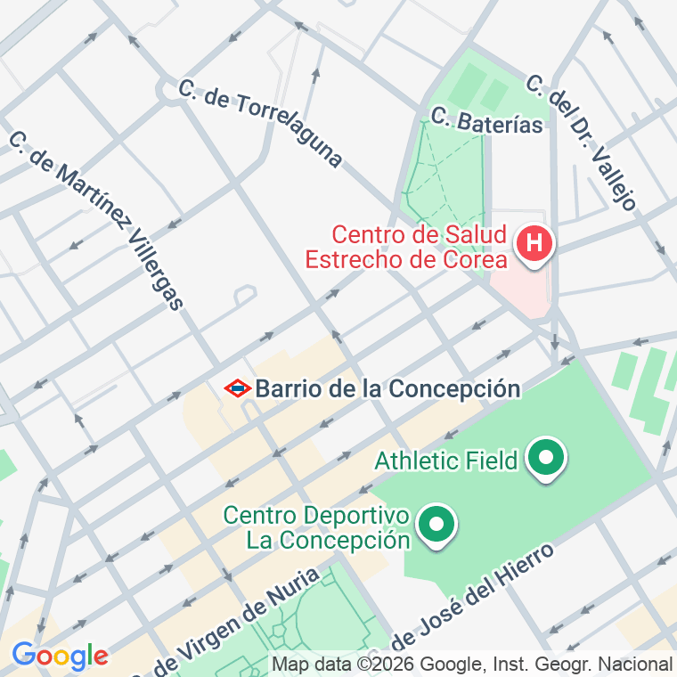 Código postal de Virgen de la Peña en Madrid