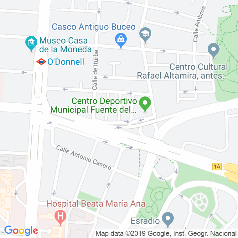 Código Postal calle Aizgorri en Madrid