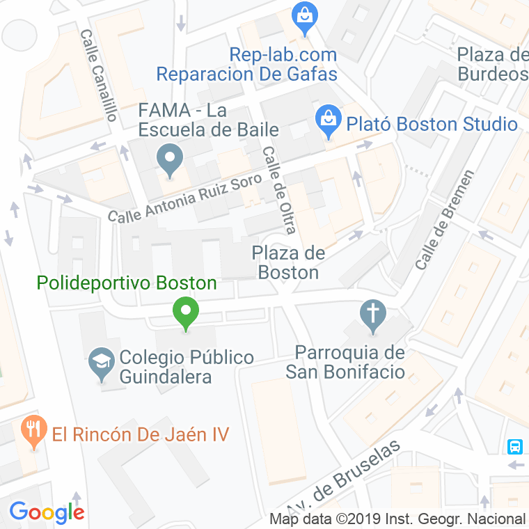 Código Postal calle Boston, plaza en Madrid