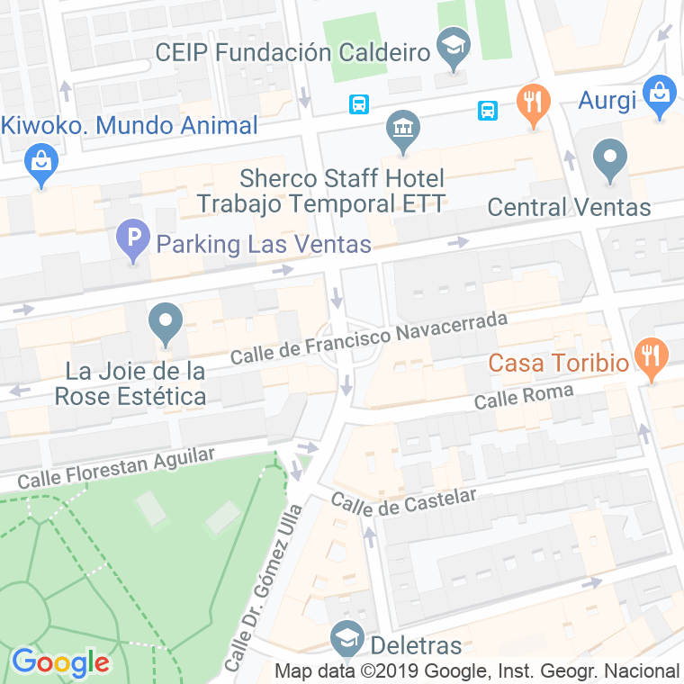 Código Postal calle Campanar, glorieta en Madrid