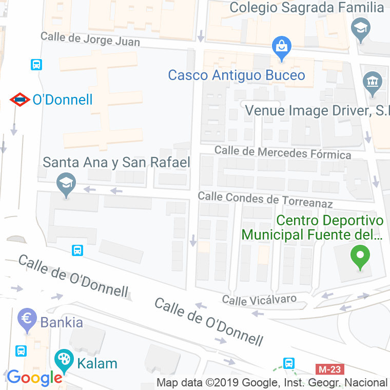 Código Postal calle Condes De Torreanaz en Madrid