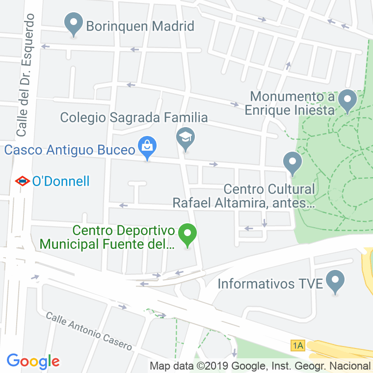 Código Postal calle Elvira en Madrid