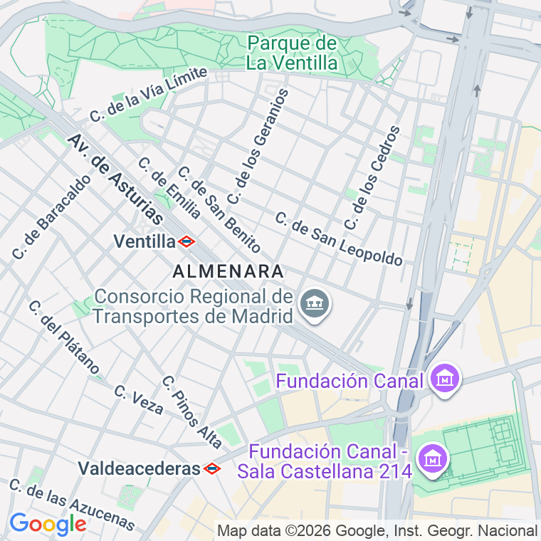 Código postal de Cañaveral en Madrid