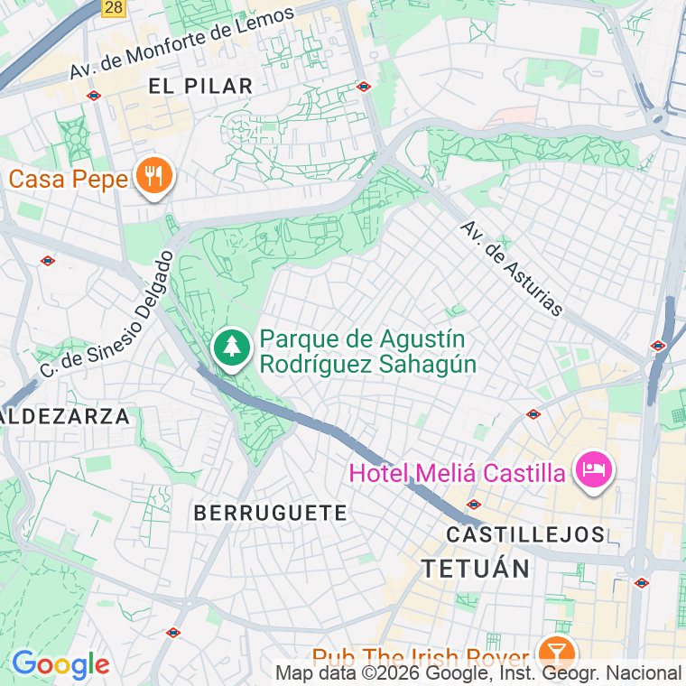 Código postal de Capitan Blanco Argibay en Madrid