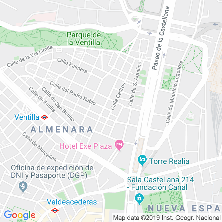Código Postal calle Cedros en Madrid