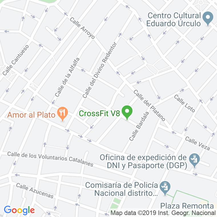 Código Postal calle Guindos en Madrid