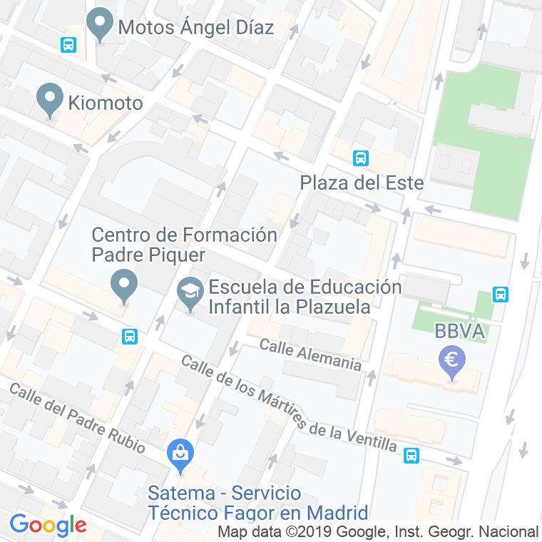 Código Postal calle Hermanos De Andres en Madrid