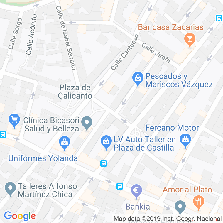 Código Postal calle Ladera en Madrid