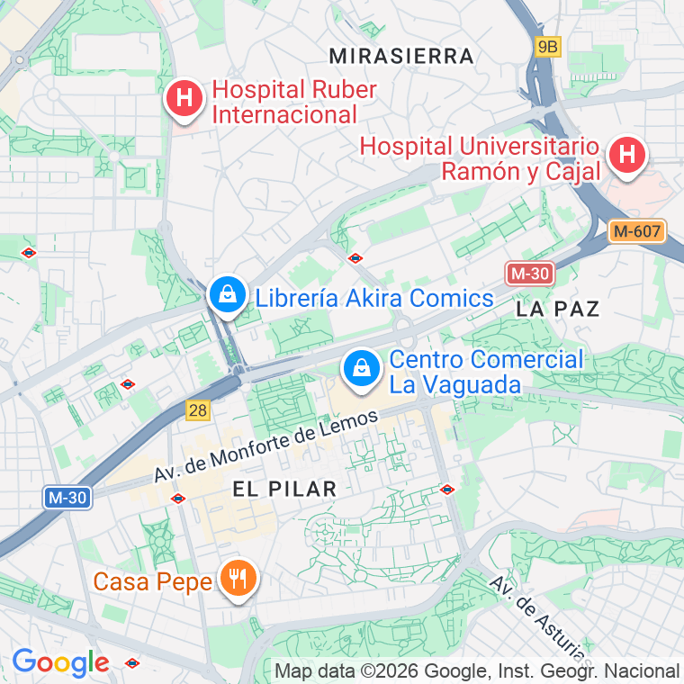 Código postal de Santiago de Compostela   (impares del 1 al 229) en Madrid