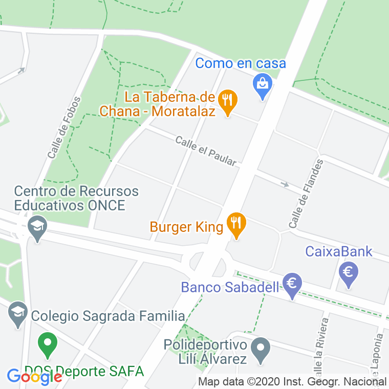 Código Postal calle Orusco, pasaje en Madrid