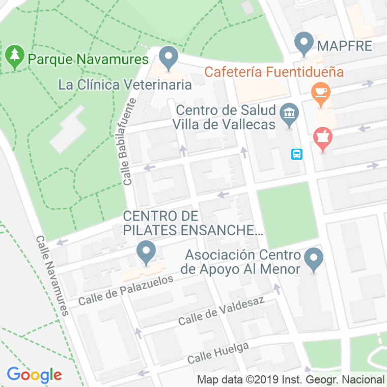 Código Postal calle Caranavajos en Madrid